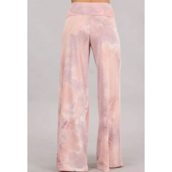 SOLD OUT Lilac Mauve Wide Leg Relaxed Palazzo Lounge Pants - Picture 4 of 6